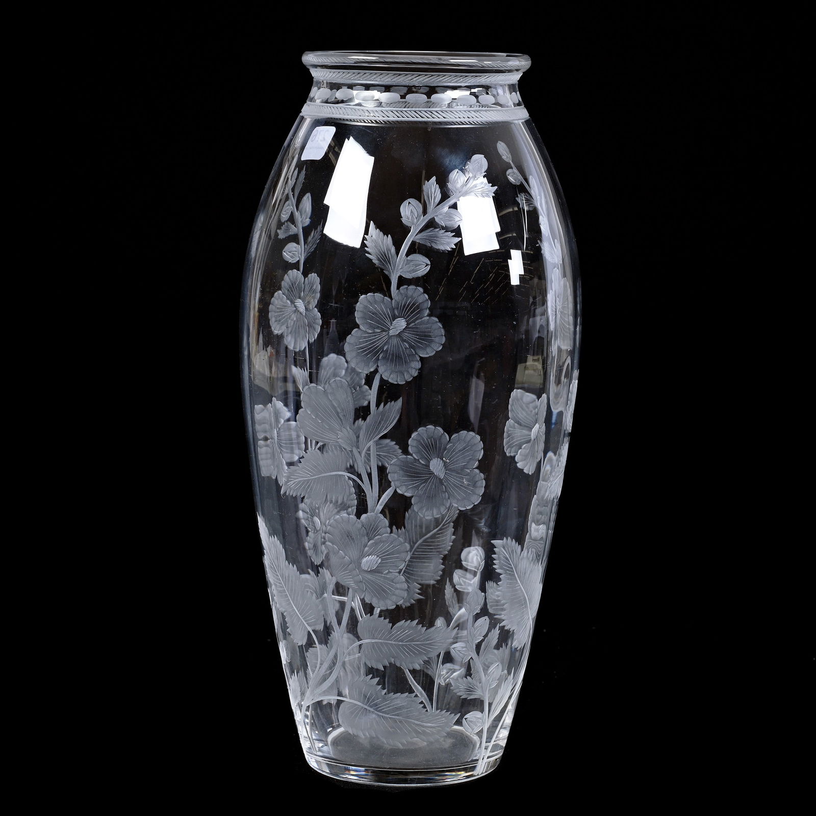 Vase, American Brilliant Cut Glass, Signed Sinclaire (1 of 3)