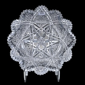 Bowl, Six-Sided, American Brilliant Cut Glass