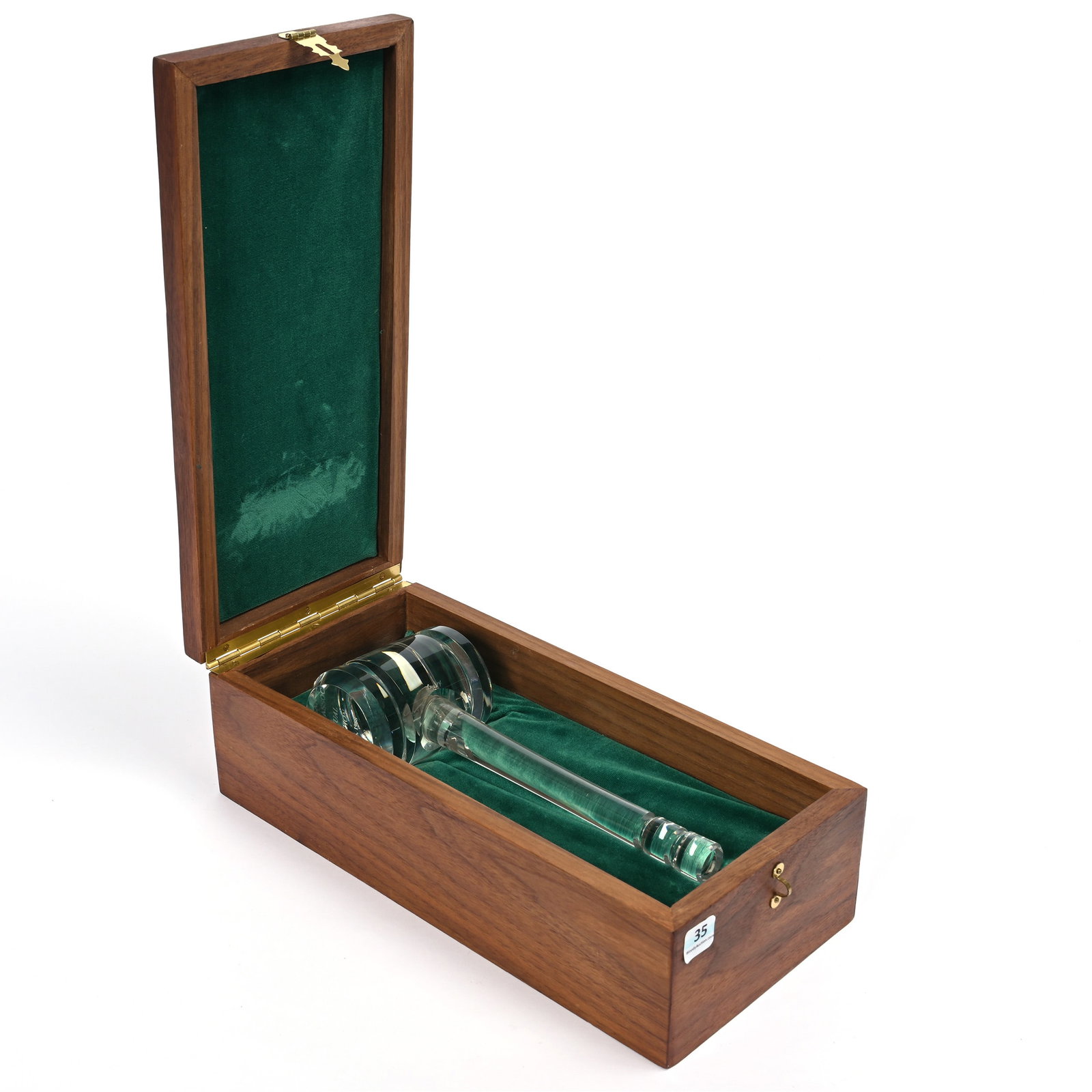 Glass ACGA President's Gavel Signed Lenox In Presentation Case, Gavel Inscribed: Glass American Cut Glass Association President's Gavel Signed Lenox In Presentation Case, Gavel Inscribed, "American Cut Glass Association 10th Annual Convention, Toledo, Ohio", Wooden Presentation Ca