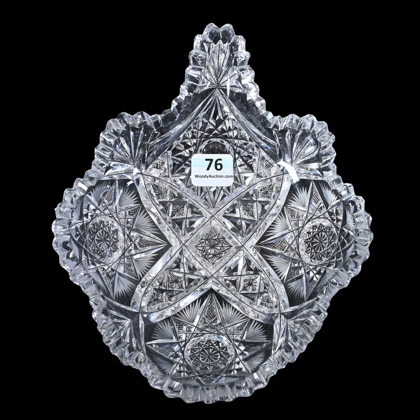 Odd Shaped Nappy, American Brilliant Cut Glass, Anderson Motifs (1 of 2)