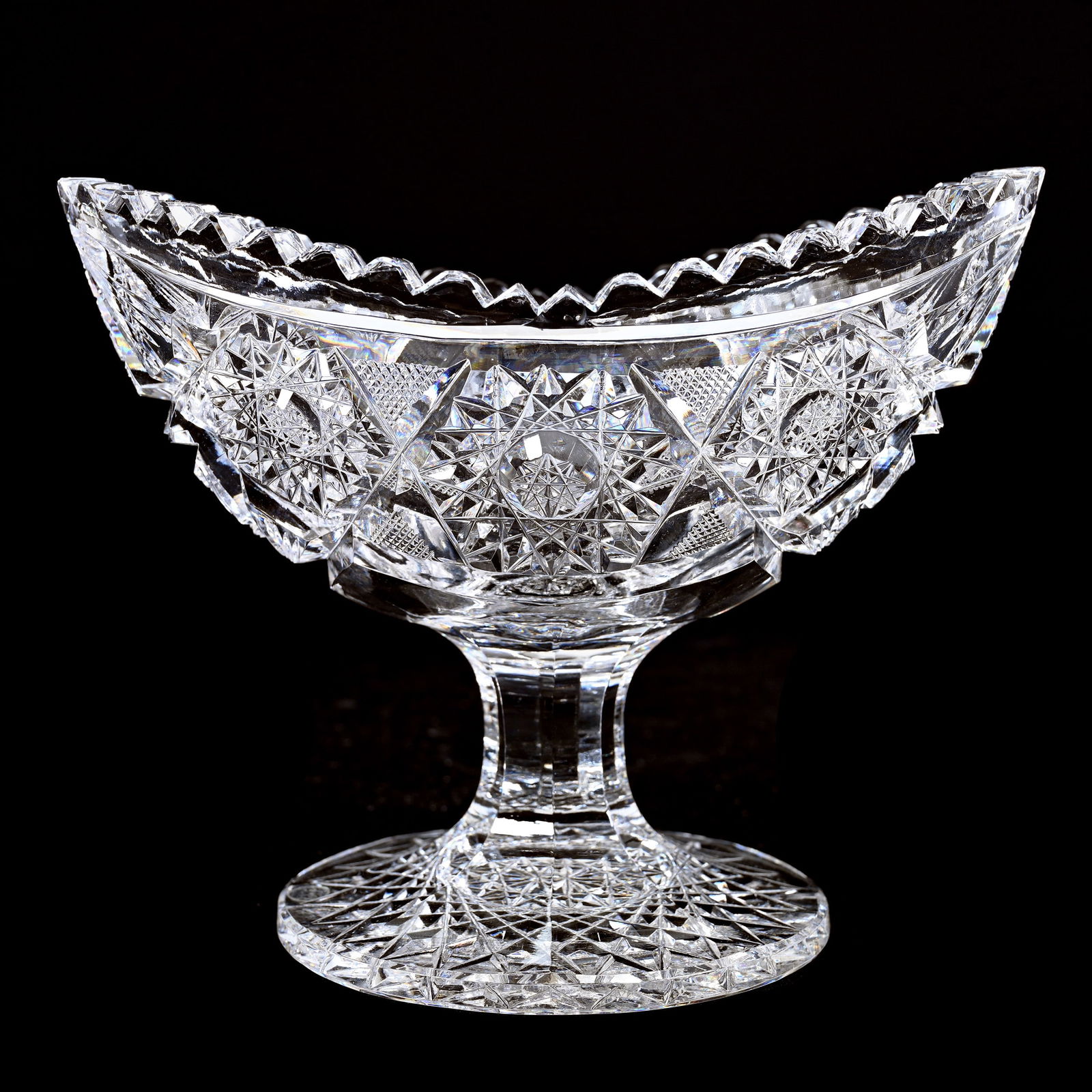 Pedestal Jelly, American Brilliant Cut Glass Auction