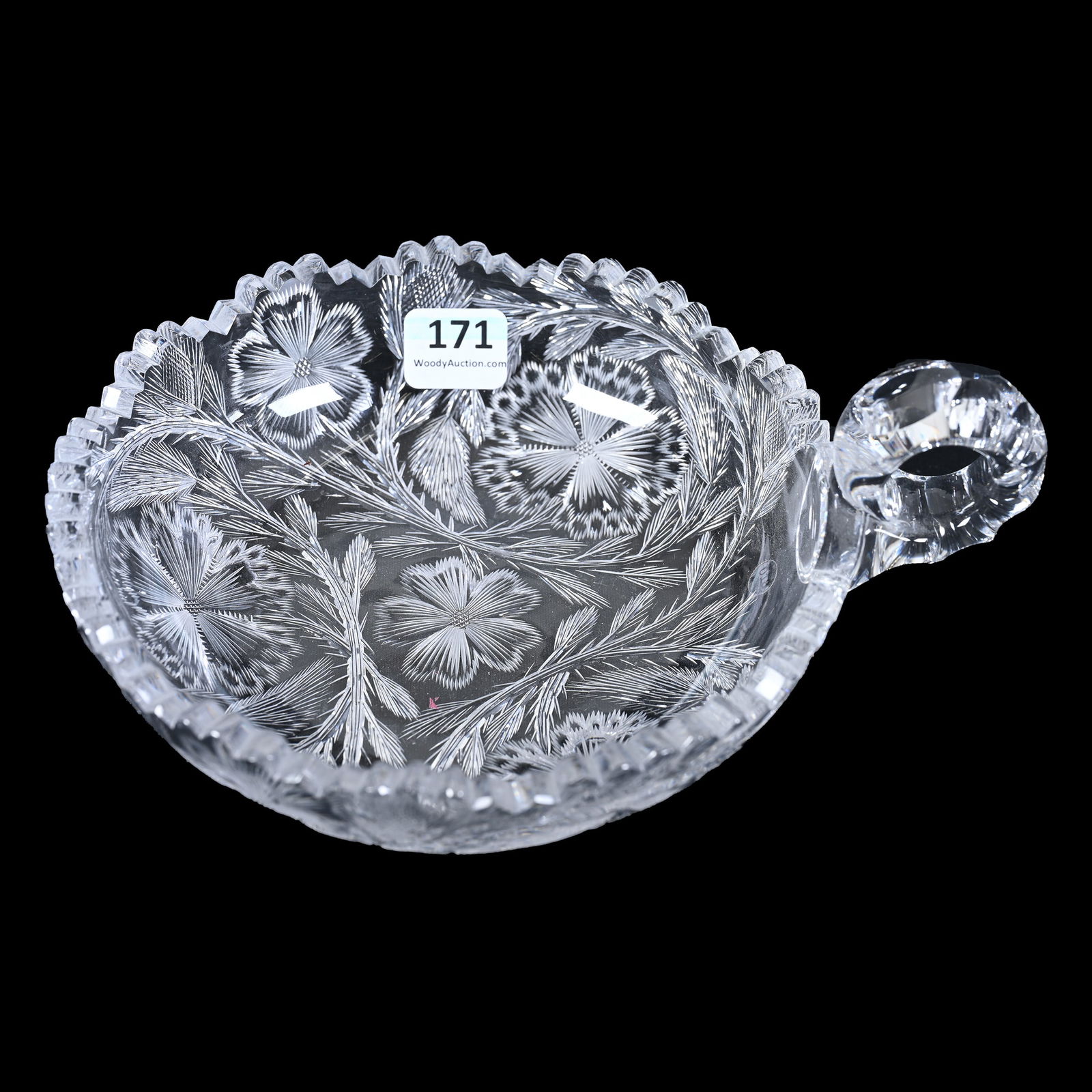 Handled Nappy, ABCG, Bubble Flower Pattern Designed By W. C. Anderson (1 of 3)