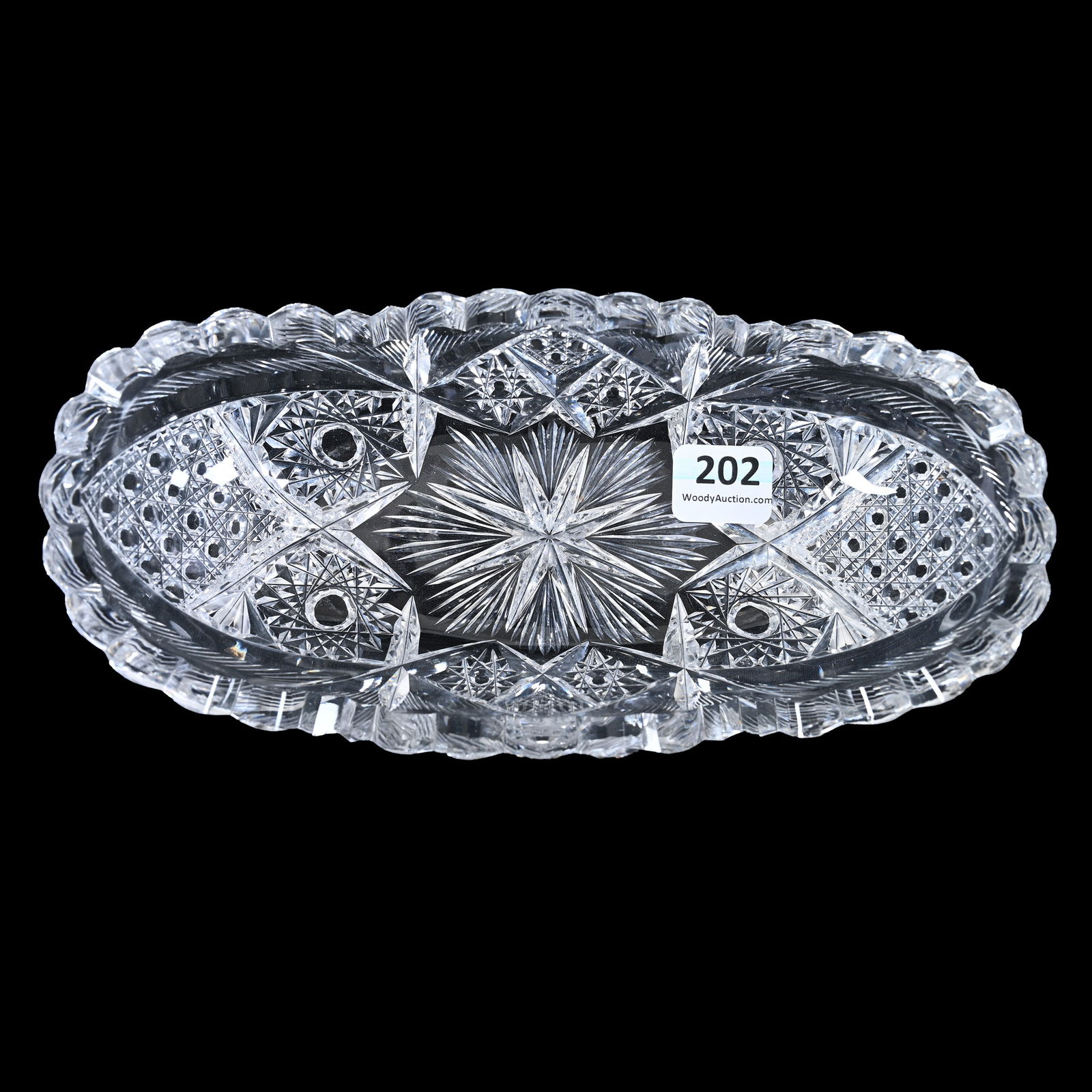 Relish Tray, American Brilliant Cut Glass, Signed Libbey (1 of 3)