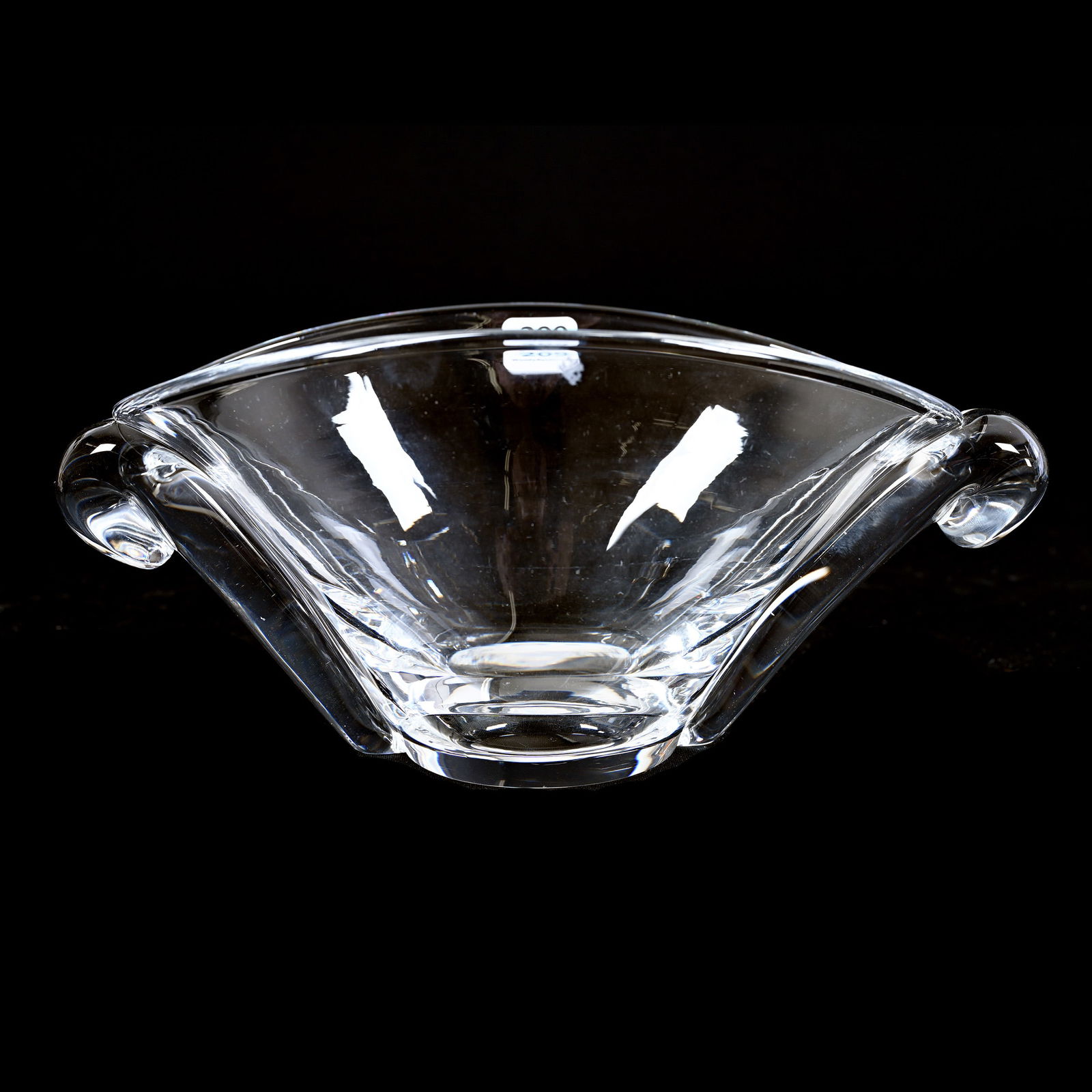 Bowl, Clear Crystal Signed Steuben Art Glass (1 of 3)