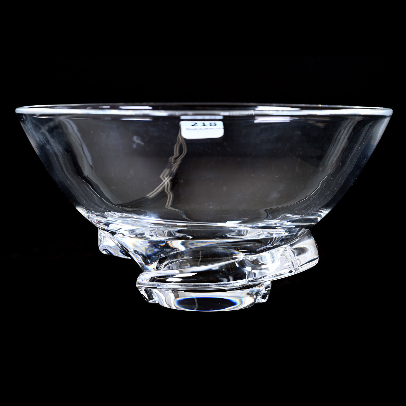 Bowl, Clear Crystal Signed Steuben Art Glass (1 of 3)