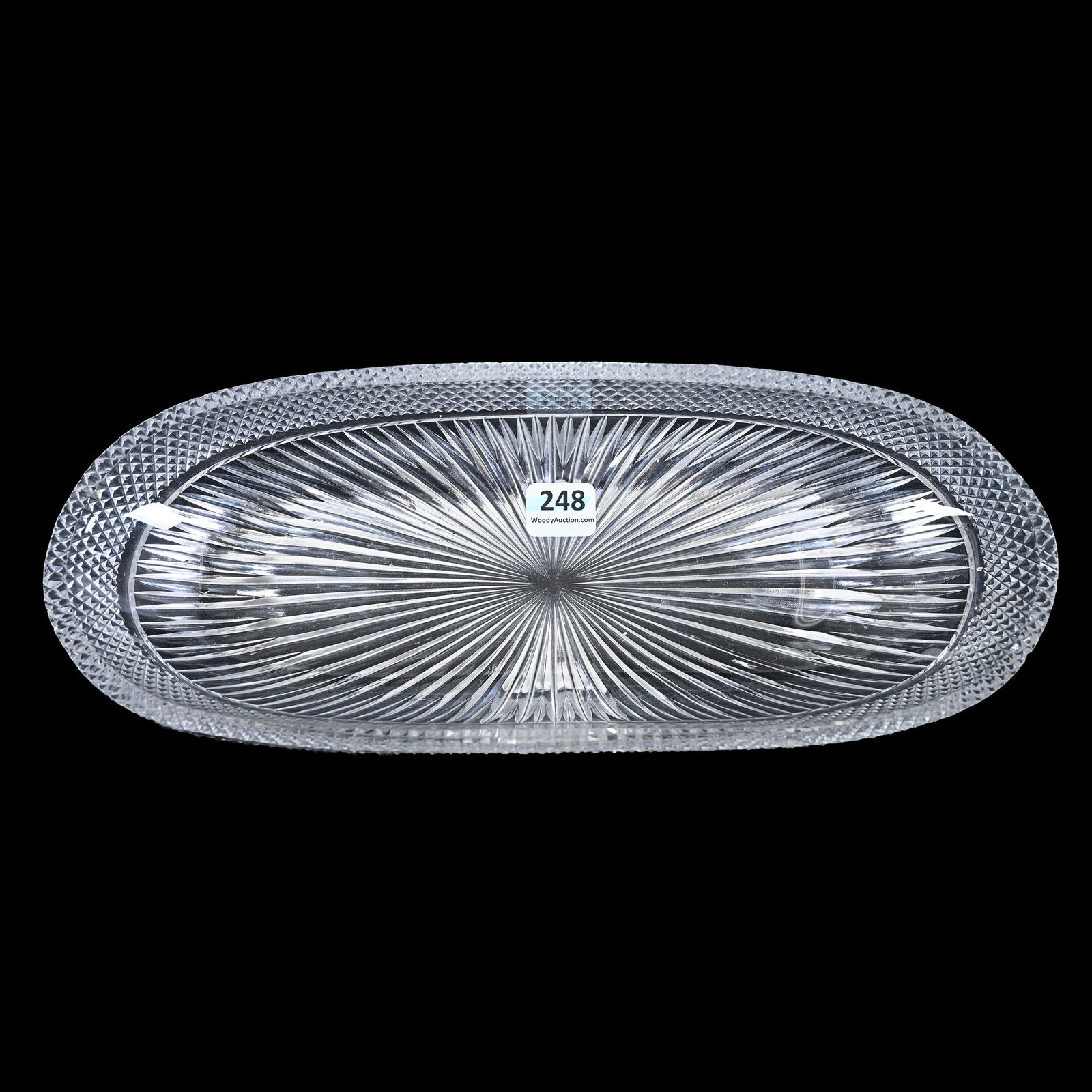 Celery Tray, American Brilliant Cut Glass, Signed Libbey (1 of 4)