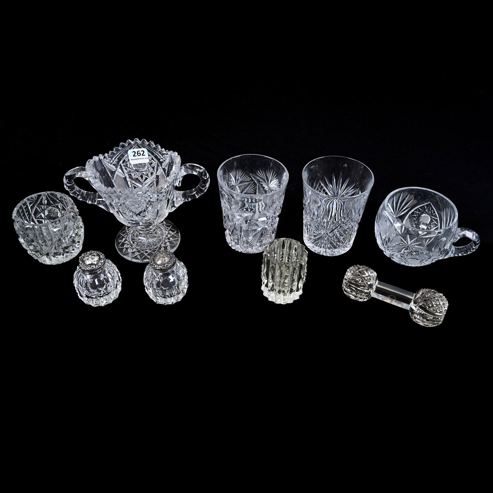 (8) Assorted Items, American Brilliant Cut Glass (1 of 2)