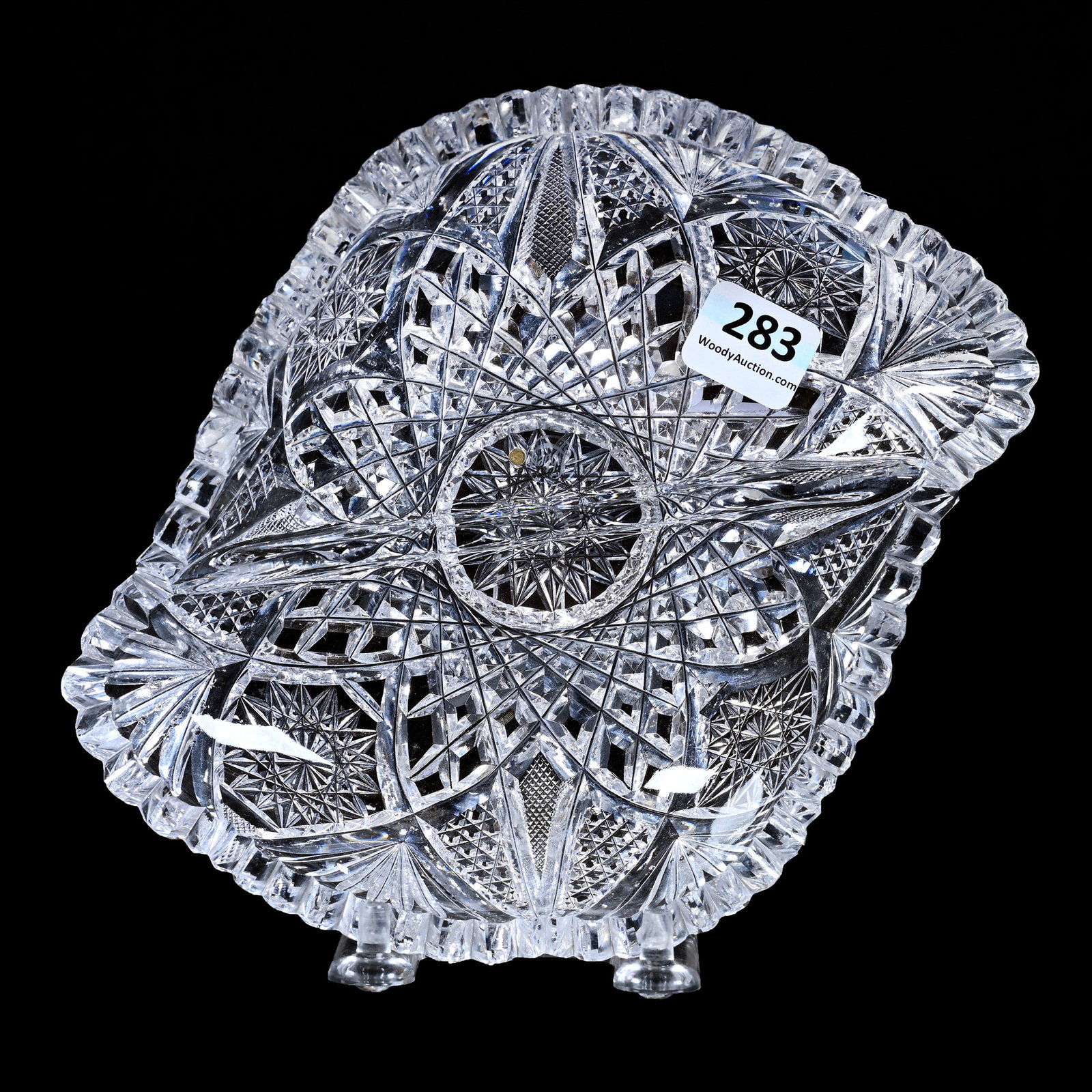 Divided Odd Shaped Serving Dish, ABCG, Signed Libbey (1 of 5)