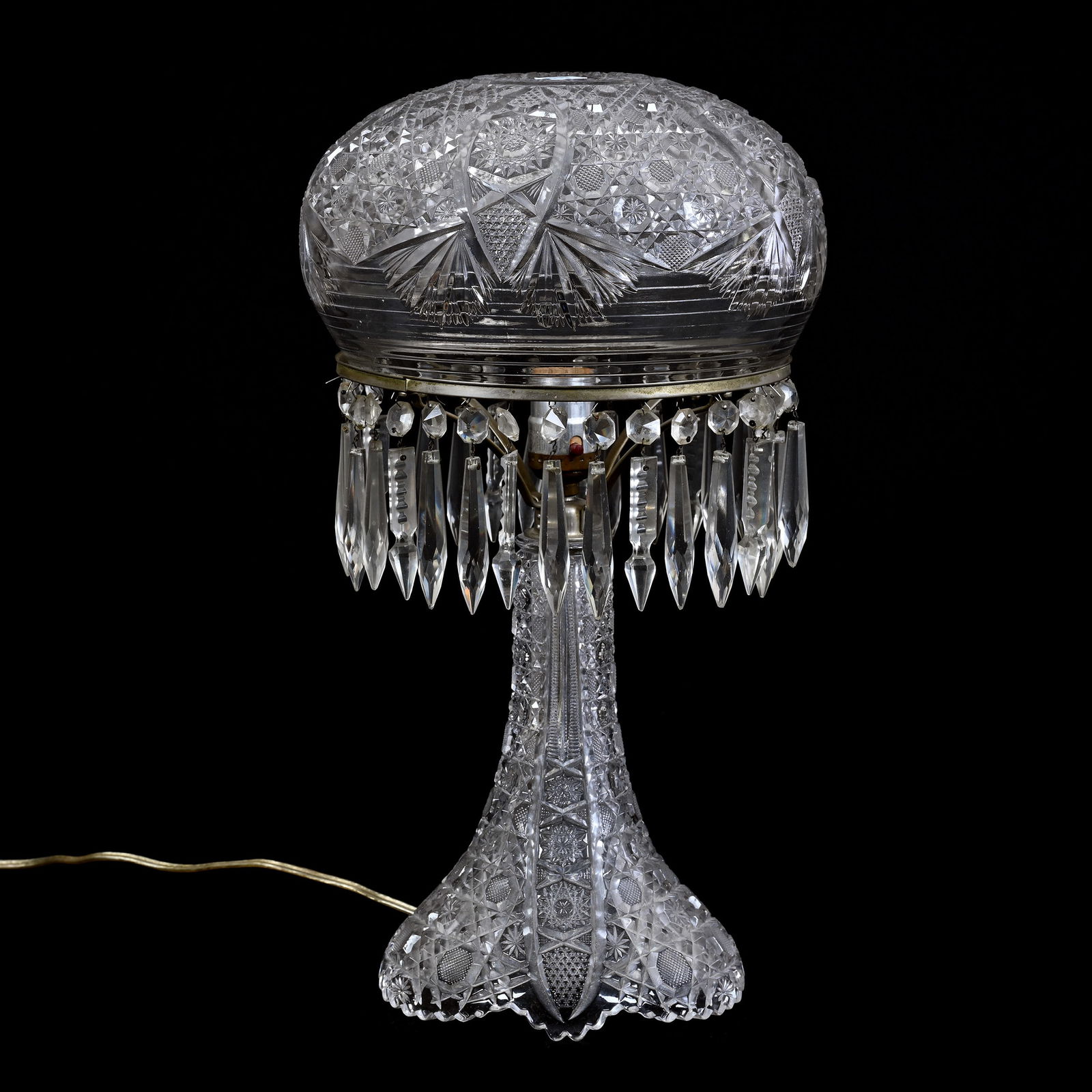 Table Lamp, Pattern Glass (1 of 3)