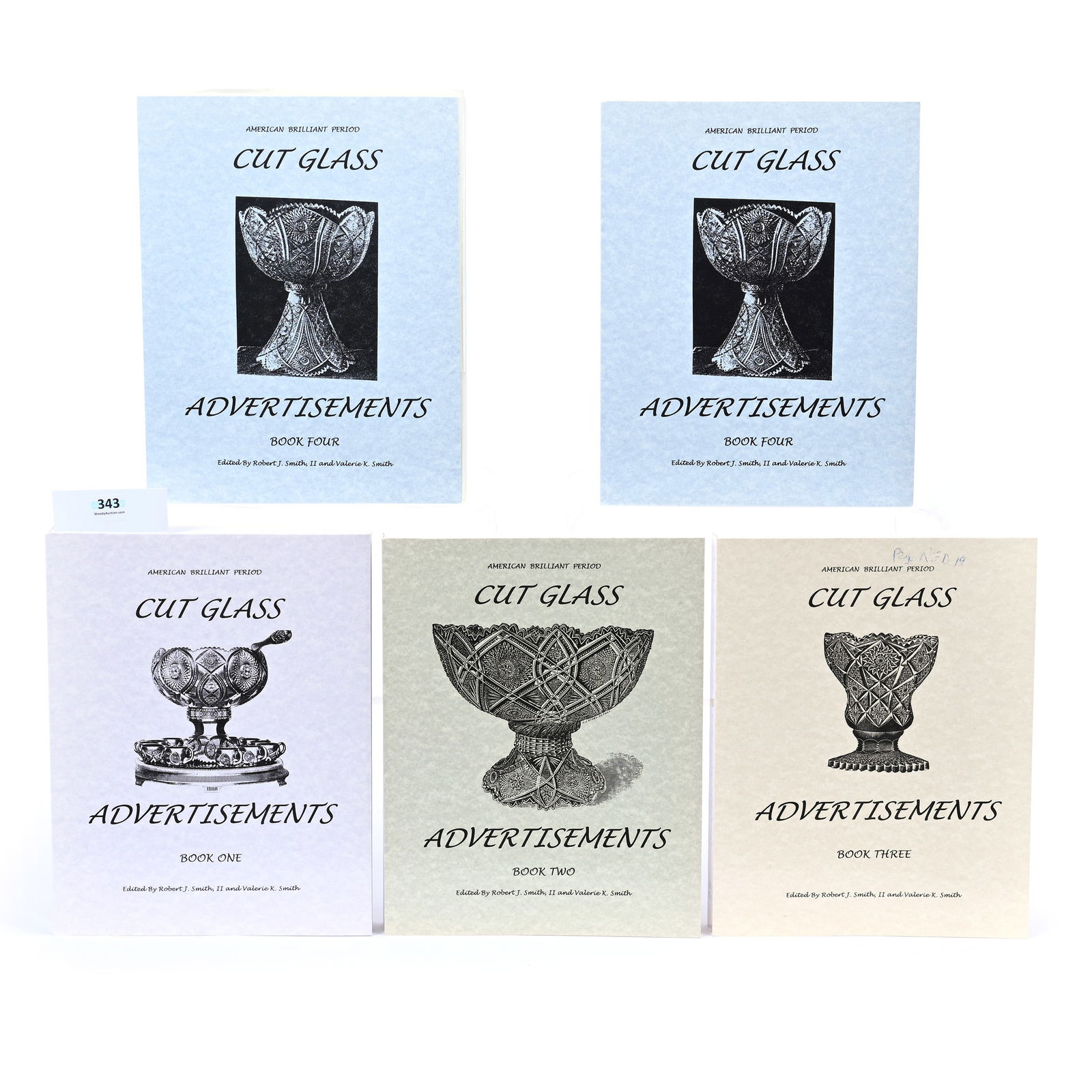 (5) Volumes Of Cut Glass Advertisements By Robert J. Smith II & Valerie K. Smith (1 of 2)