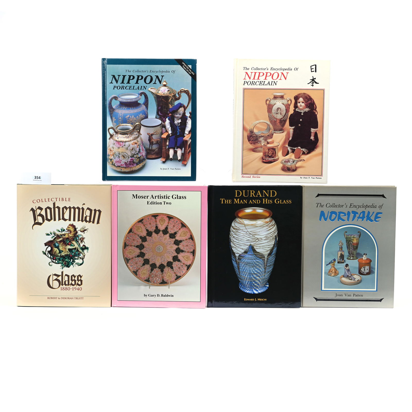 (6) Books About Various Types Of Antique Glassware/Porcelain (1 of 2)