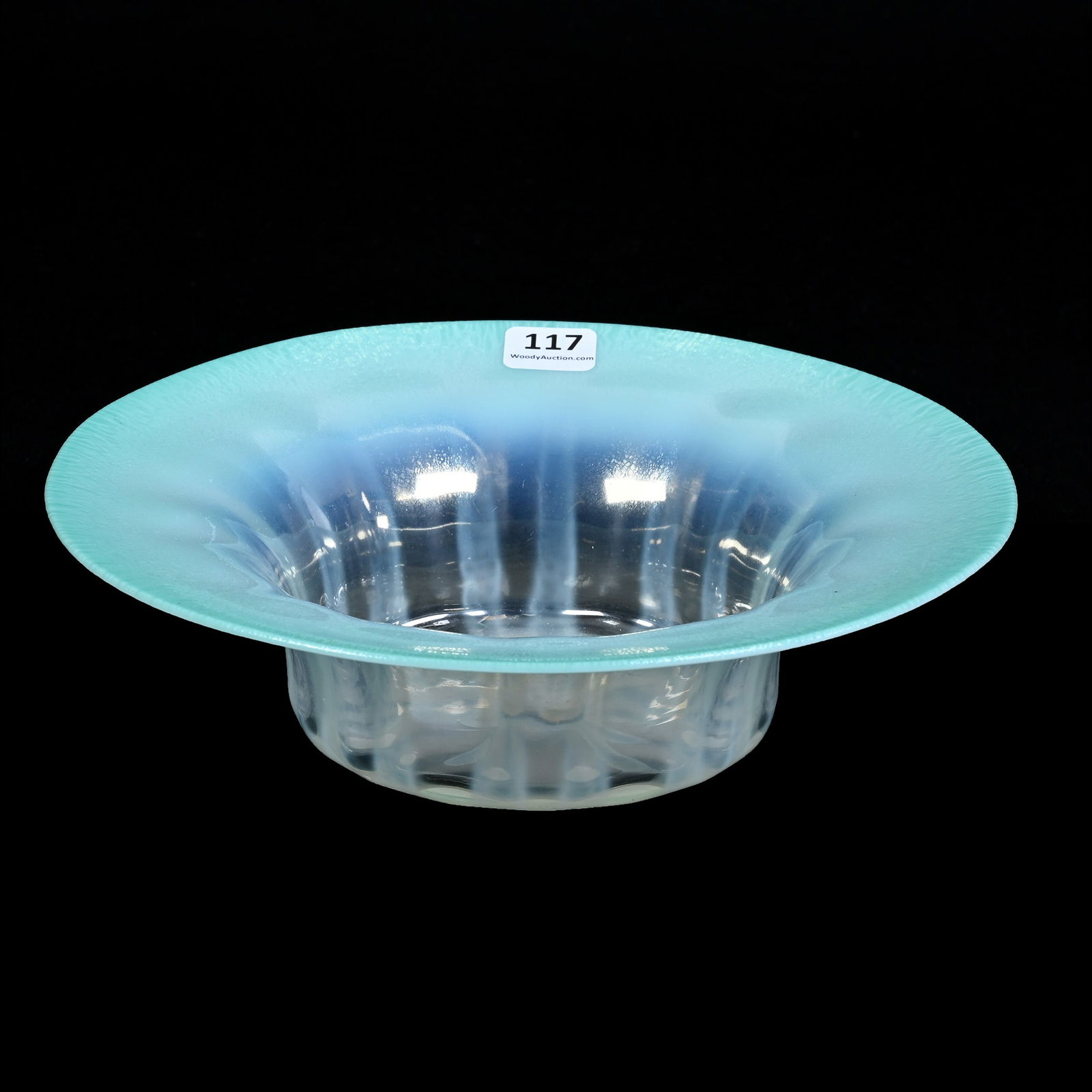 Bowl Marked L.C. Tiffany-Favrile #1898 Art Glass, Beautiful Green Pastel (1 of 4)