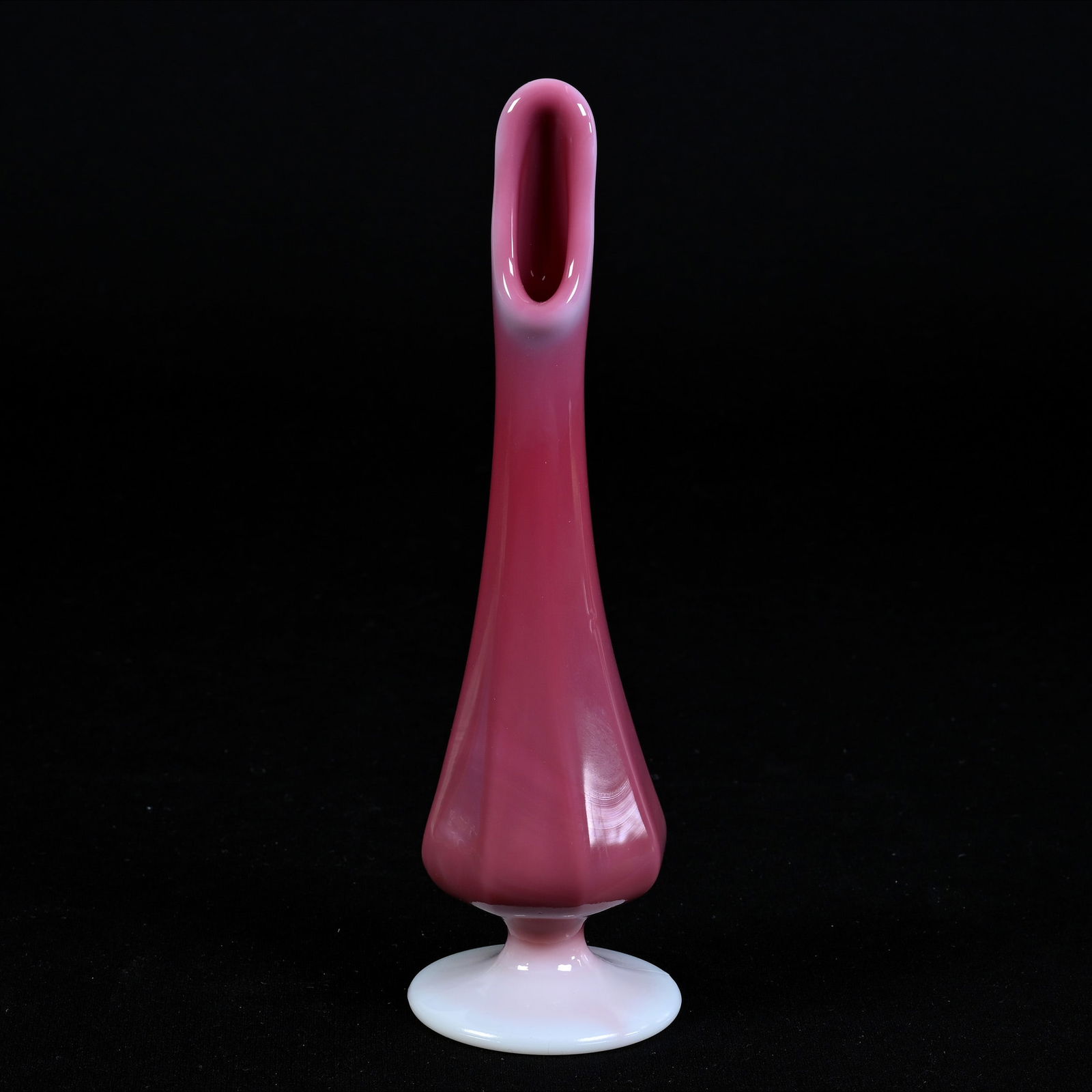 Pedestal Swung Bud Vase Marked Fenton (1 of 3)