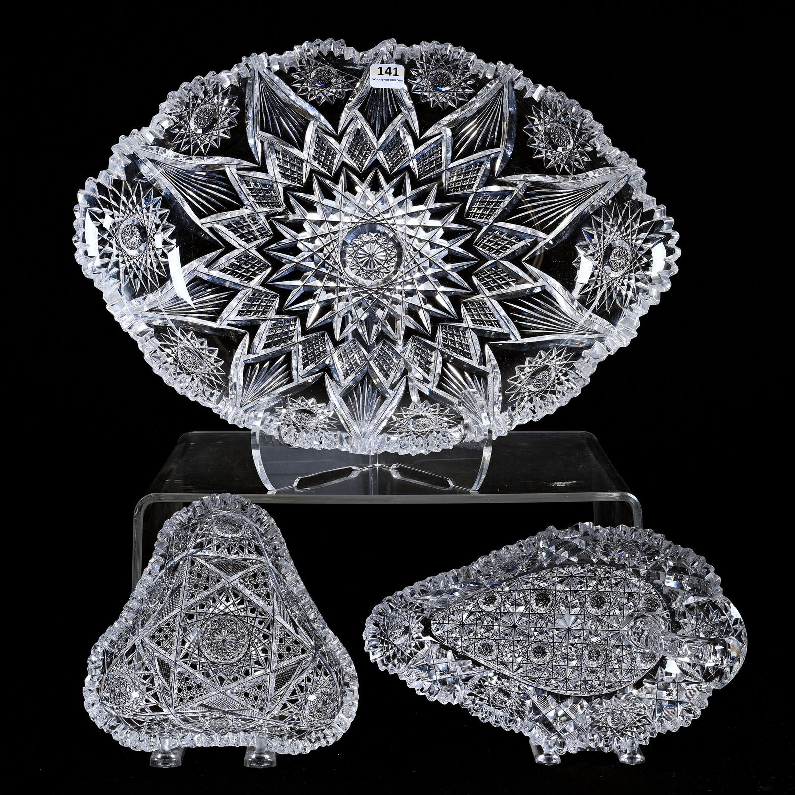 (3) Items With Damage, American Brilliant Cut Glass (1 of 6)