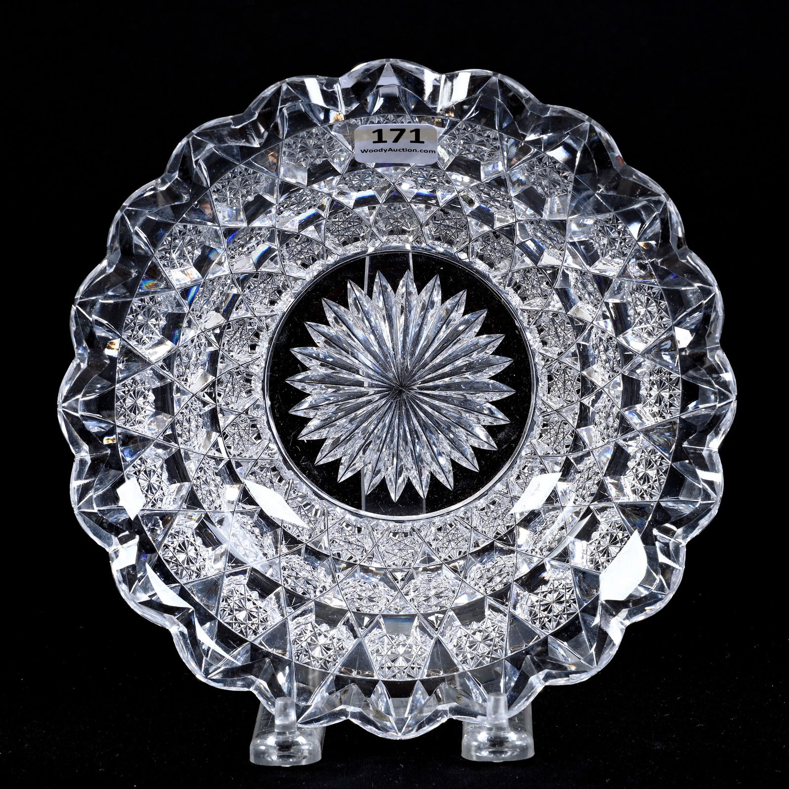 Bowl, American Brilliant Cut Glass, Signed Sinclaire (1 of 5)