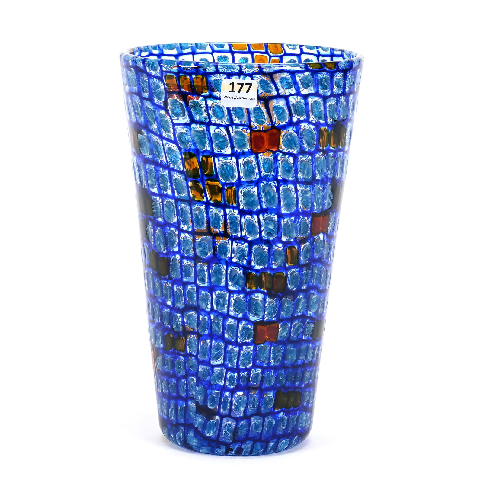 Vase, Venini Murano Art Glass Known As Versace's Grenadine Vase, Limited Edition #53, Dated 1997 (1 of 5)