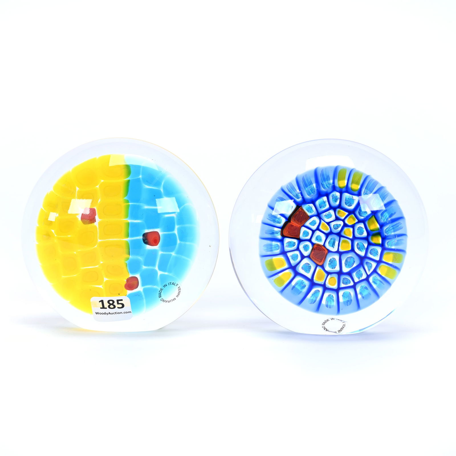 (2) Paperweights, Venini Murano Art Glass, Also Marked Versace, Both Are Limited Edition (1 of 3)