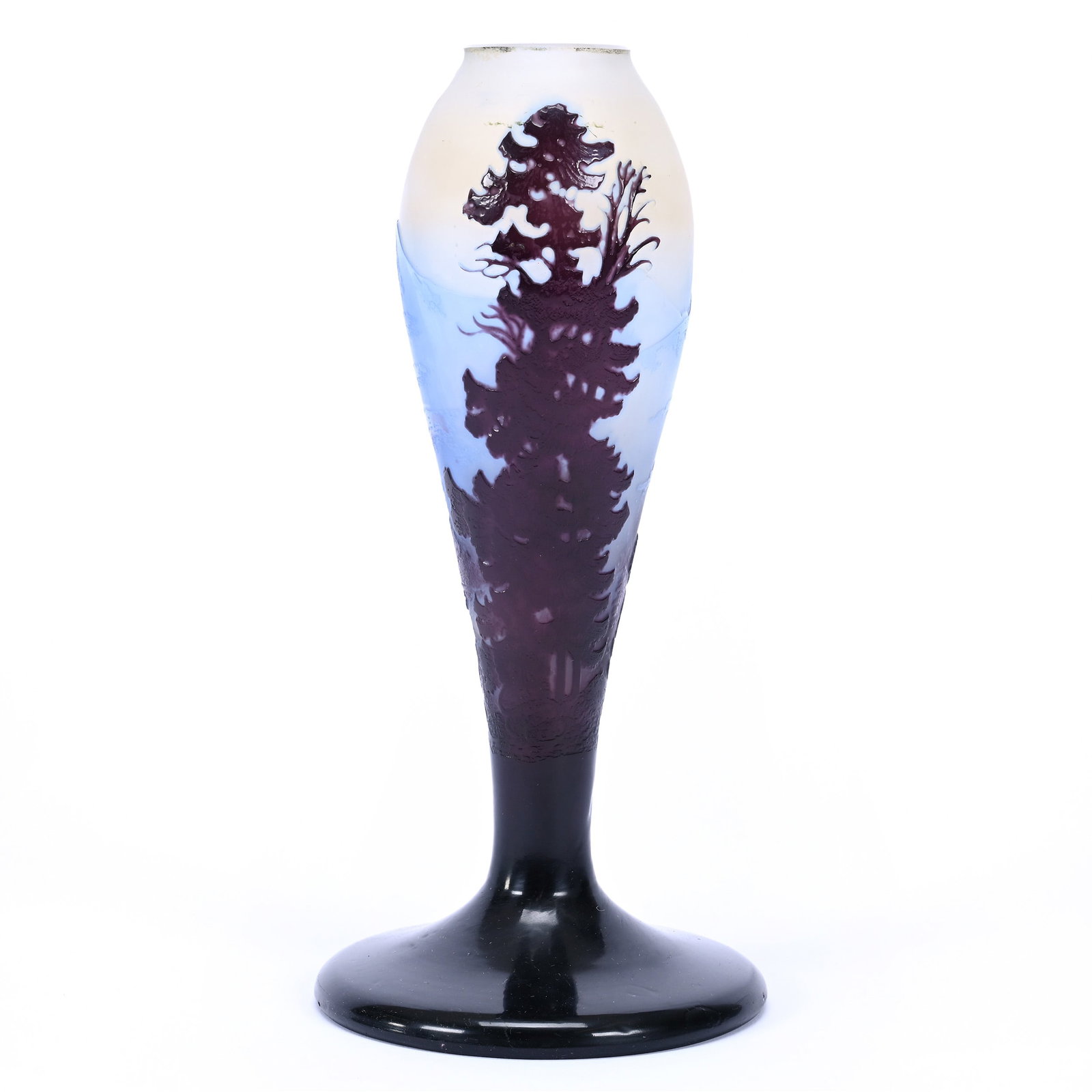 Lamp Base/Vase Signed Galle French Cameo Art Glass (1 of 4)