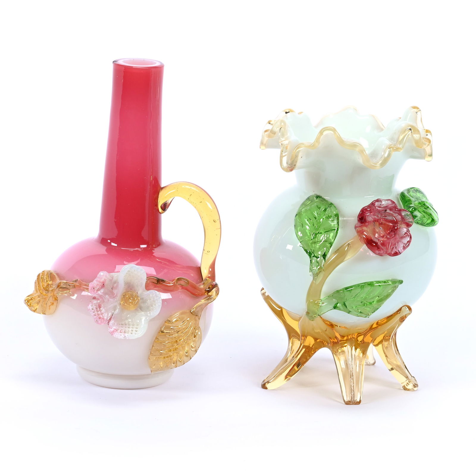 (2) Stevens & Williams Art Glass Items (1 of 3)