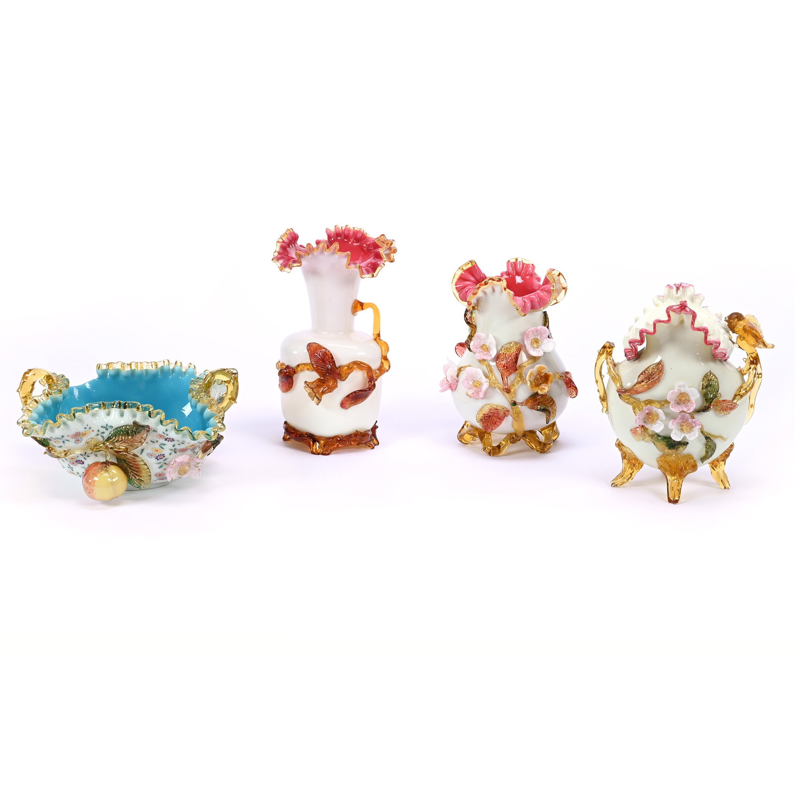 (4) Stevens & Williams Art Glass Items With Damage (1 of 11)