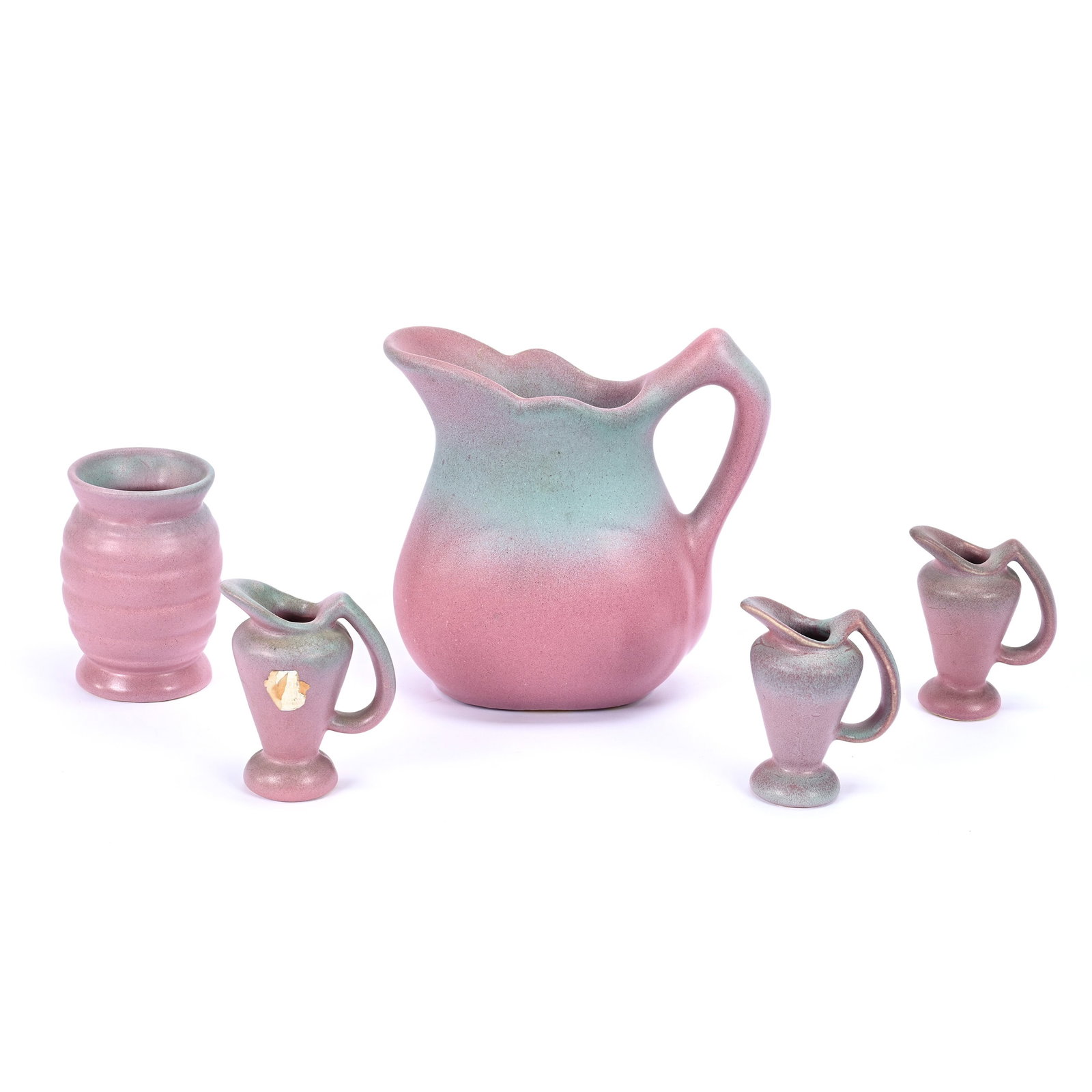 (5) Niloak Pottery Items, Ozark Dawn II Lewis Glaze (1 of 3)