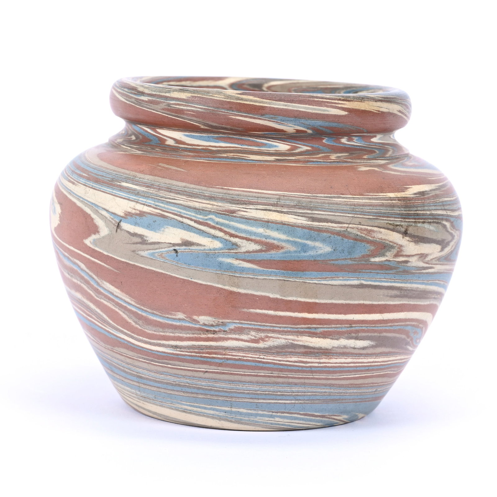 Vase, Unmarked Niloak Pottery, Mission Swirl (1 of 2)