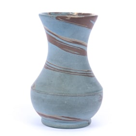 Vase, Niloak Pottery Second Art Mark, Mission Swirl