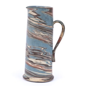Tankard, Niloak Pottery First Art Mark, Mission Swirl
