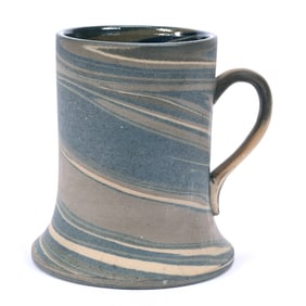 Mug, Niloak Pottery First Art Mark, Mission Swirl
