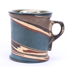 Mug, Niloak Pottery First Art Mark, Mission Swirl