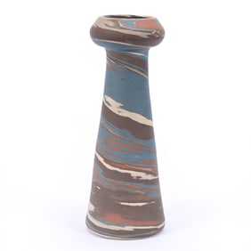 Vase, Niloak Pottery, Unmarked, Mission Swirl