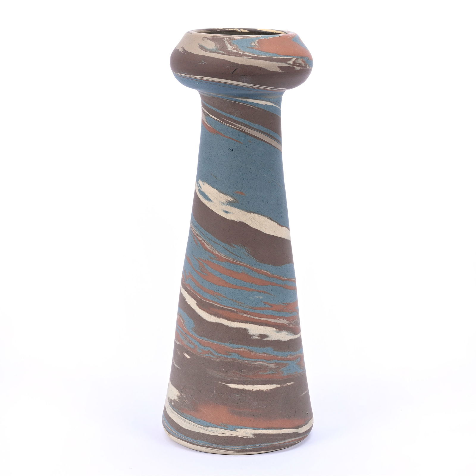 Vase, Niloak Pottery, Unmarked, Mission Swirl (1 of 2)