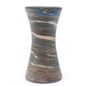 Vase, Niloak Pottery, Unmarked, Mission Swirl