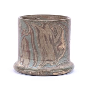 Match Holder, Niloak Pottery Second Art Mark, Mission Swirl