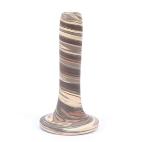 Bud Vase, Niloak Pottery First Art Mark, Mission Swirl