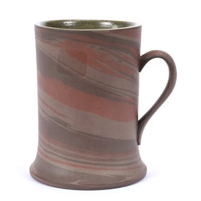 Mug, Niloak Pottery First Art Mark, Mission Swirl
