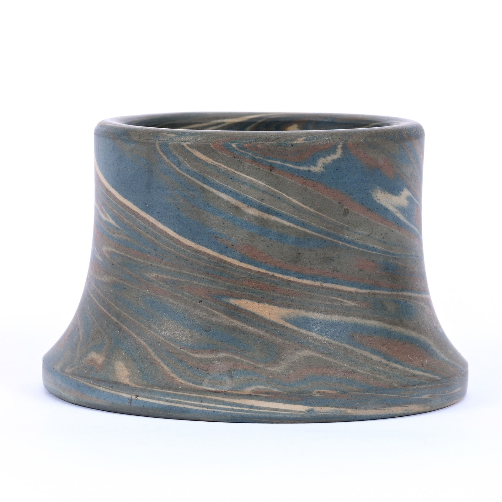 Match Holder, Niloak Pottery First Art Mark, Mission Swirl (1 of 2)