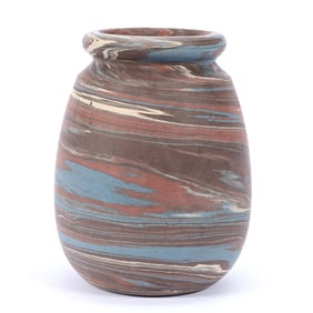 Vase, Niloak Pottery, Unmarked, Mission Swirl