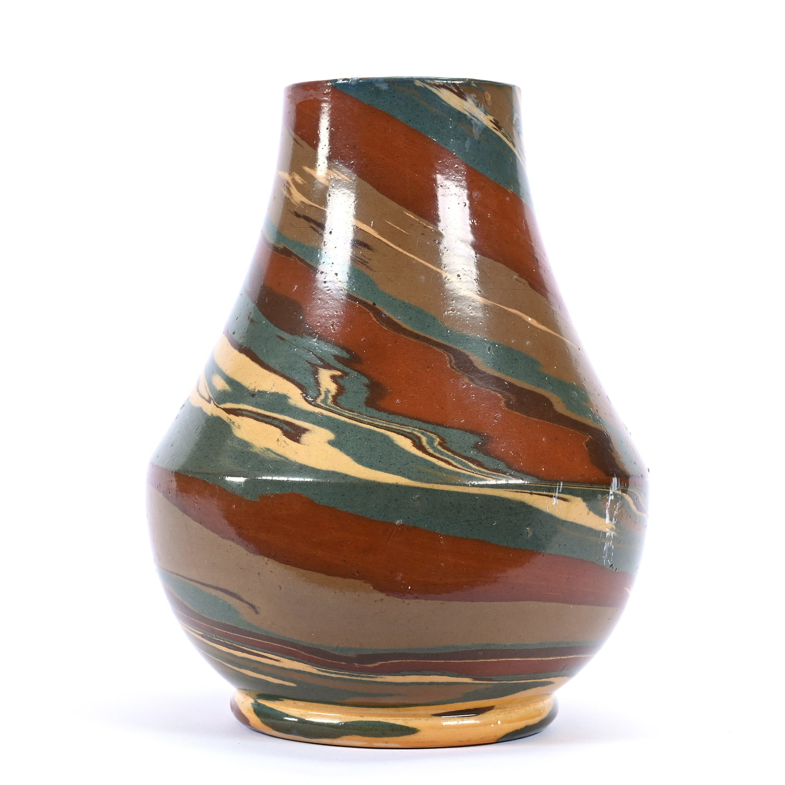 Vase, Niloak Pottery Second Art Mark, Mission Swirl (1 of 3)