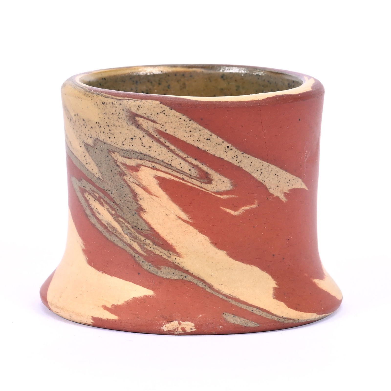 Match Holder, Niloak Pottery First Art Mark, Mission Swirl (1 of 2)