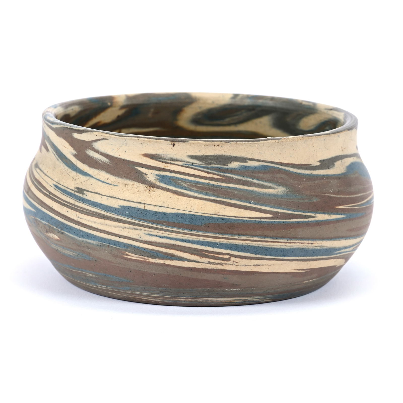 Bowl, Niloak Pottery First Art Mark, Mission Swirl (1 of 4)