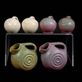 (6) Niloak Pottery Castware Items