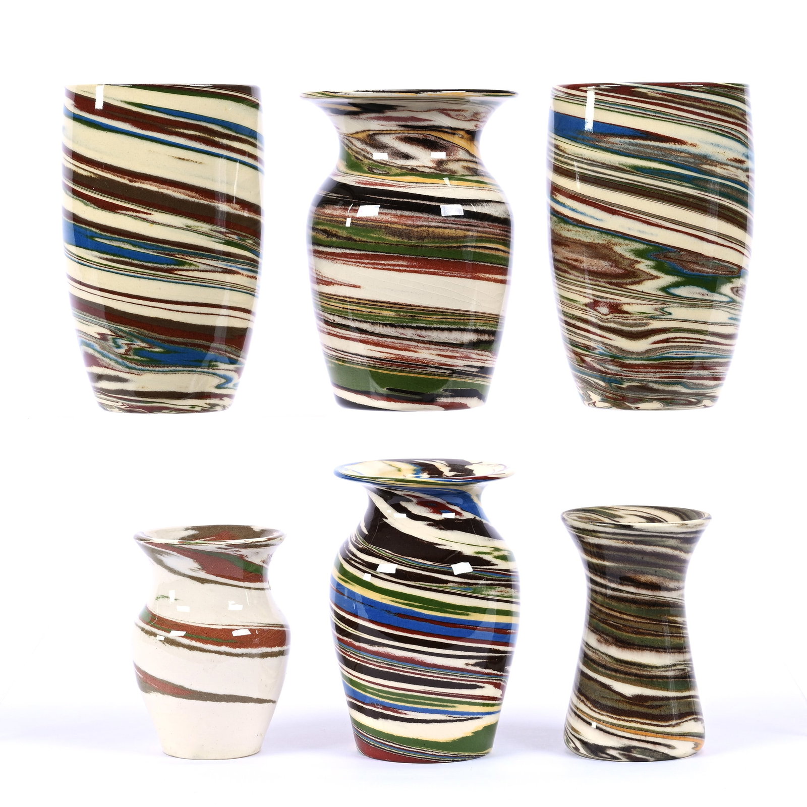 (6) Vases Signed Desert Sands Pottery (1 of 3)