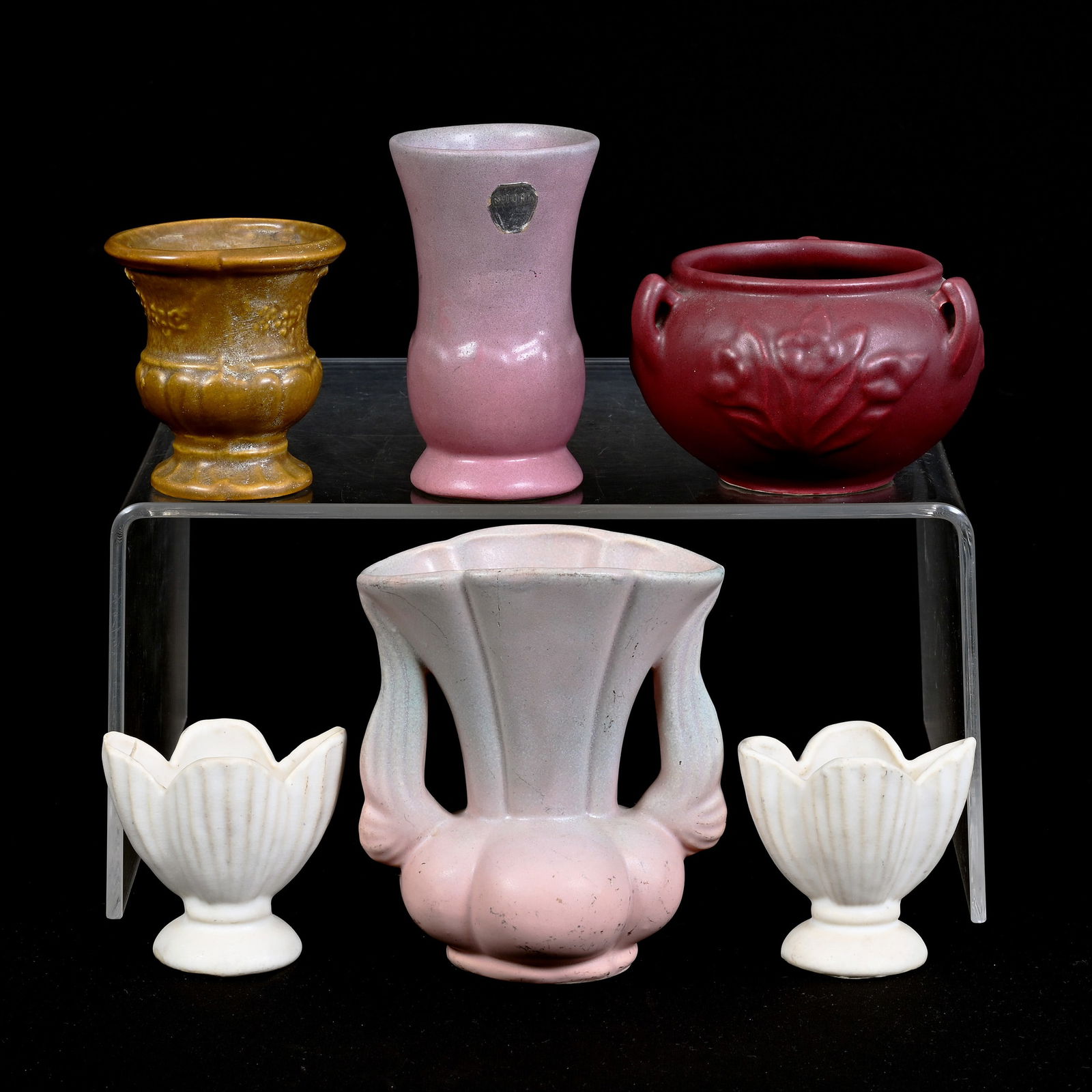 (6) Niloak Pottery Castware Items (1 of 3)