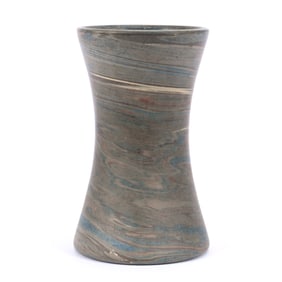 Vase, Niloak Pottery First Art Mark, Mission Swirl