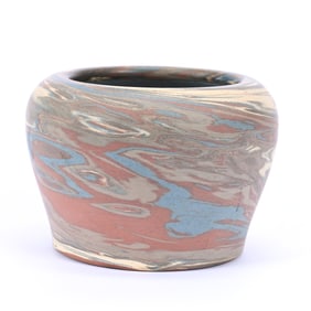 Bowl/Vase, Niloak Pottery Second Art Mark, Mission Swirl