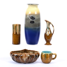 (5) Items Marked Dryden Art Pottery