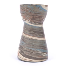 Vase, Niloak Pottery First Art Mark, Mission Swirl