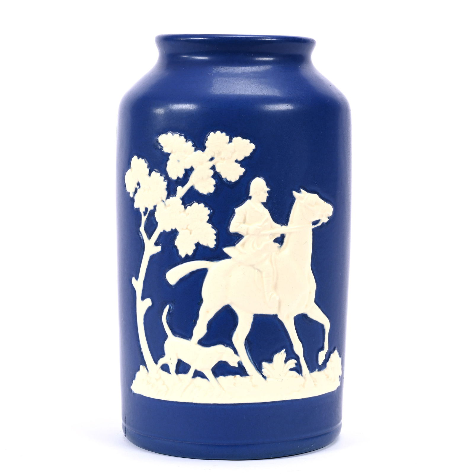 Vase Marked Weller Art Pottery, Chase Pattern (1 of 4)