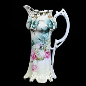 Tankard Marked R.S. Prussia, Point and Clover Mold